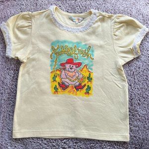 Teddy Fresh Cowboy Pastel Crop Tee